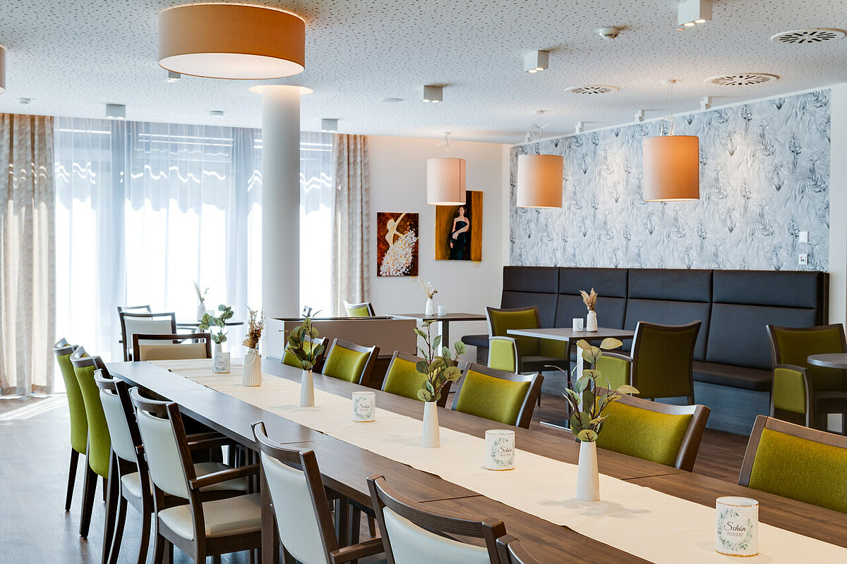 Speiseraum für die Senioren in der CMS Residenz Gummersbach