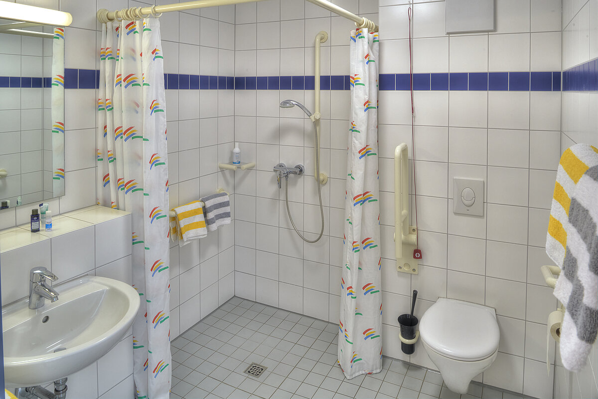 Badezimmer Bewohner CMS Pflegewohnstift Greven