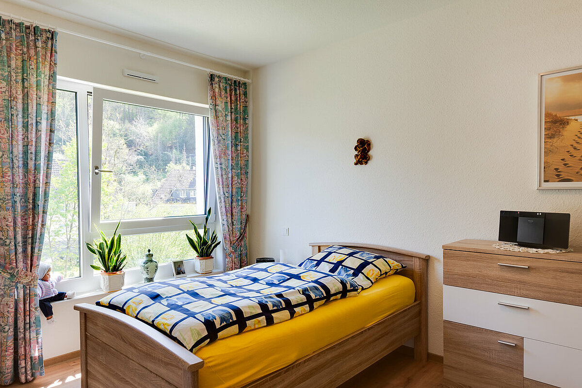 Schlafzimmer im Betreuten Wohnen 