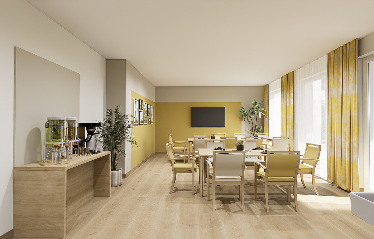 Aufenthaltsraum mit TV