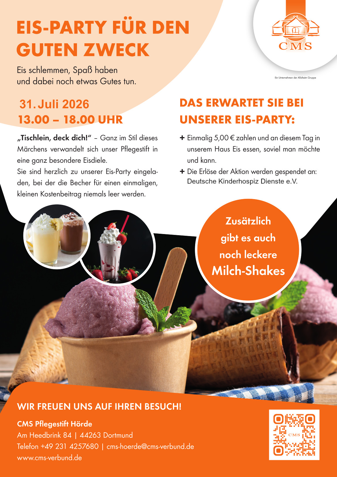 Plakat Schlemmen und Spenden